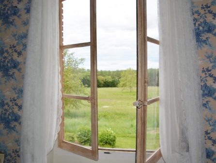 vue sur le parc en chambre de charme